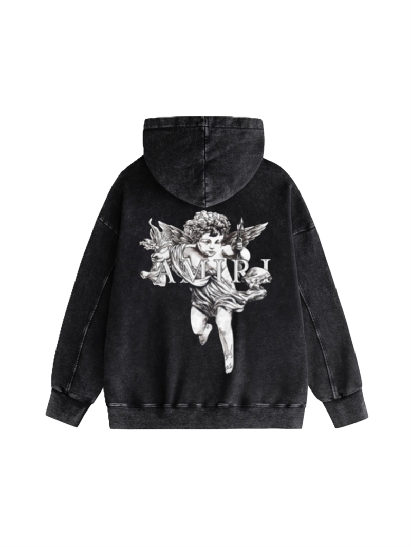 AMIRI 2023 COTTON PAINT DRIP CORE LOGO HOODIE