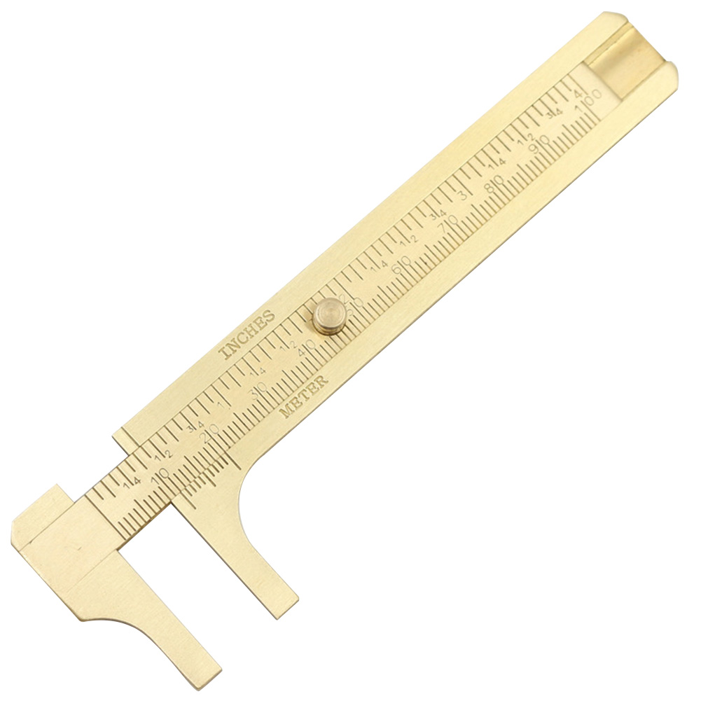 Brass Vernier Caliper 0-100Mm Double Scale Caliper Measuring Tool Ruler, 501 Original
Brass Vernier Caliper 0-100Mm Double Scale Caliper Measuring Tool Ruler, 501 Original