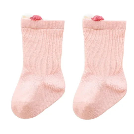 Unisex Baby Cotton Macaron Solid Color Breathable Socks