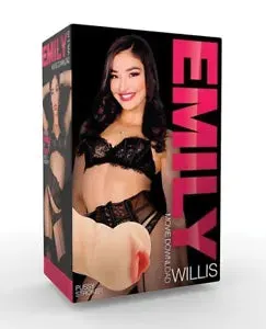 pornhint Pornhint Emily Willis Mens Masturbator Realistic Hand Held Tight Vaginal Stroker w/Movie