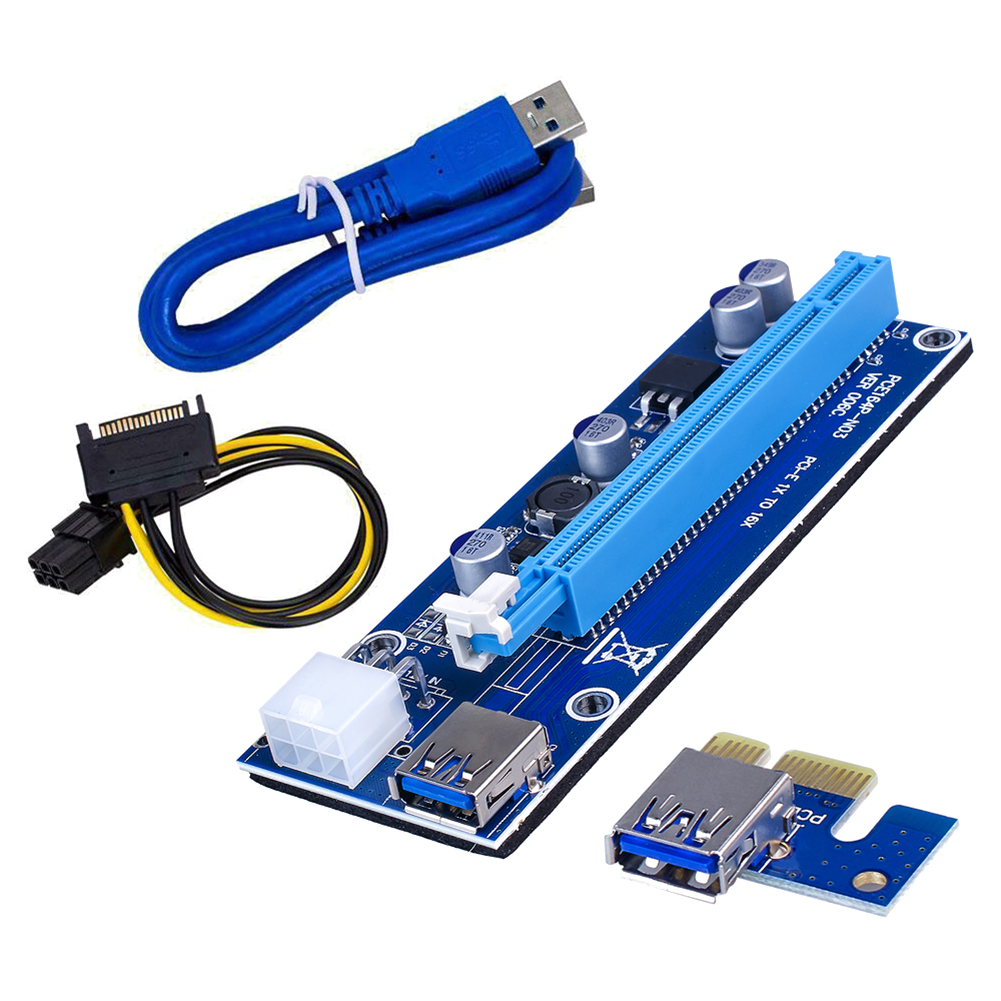 Ver006C USB 3.0 PCIe Riser PCI-e PCI Express 1X to 16X Adapter for Mining, 501 Original
Ver006C USB 3.0 PCIe Riser PCI-e PCI Express 1X to 16X Adapter for Mining, 501 Original