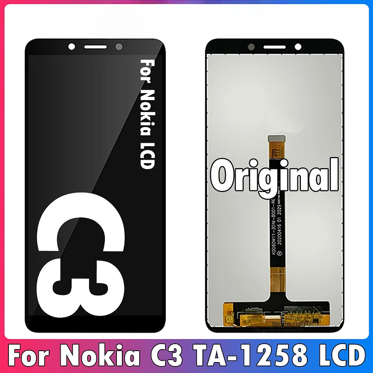 5.99" Original For Nokia C3 LCD Display Touch Screen Digitizer Assembly Replacement For Nokia C3 Display Repair Parts