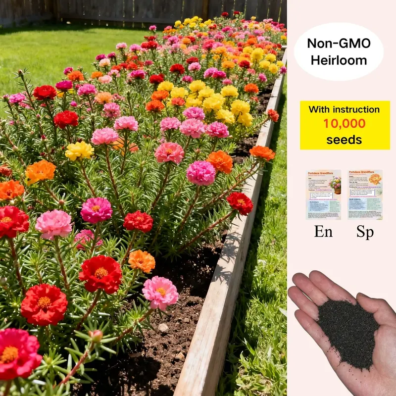 Double Flowered Moss Rose Seeds