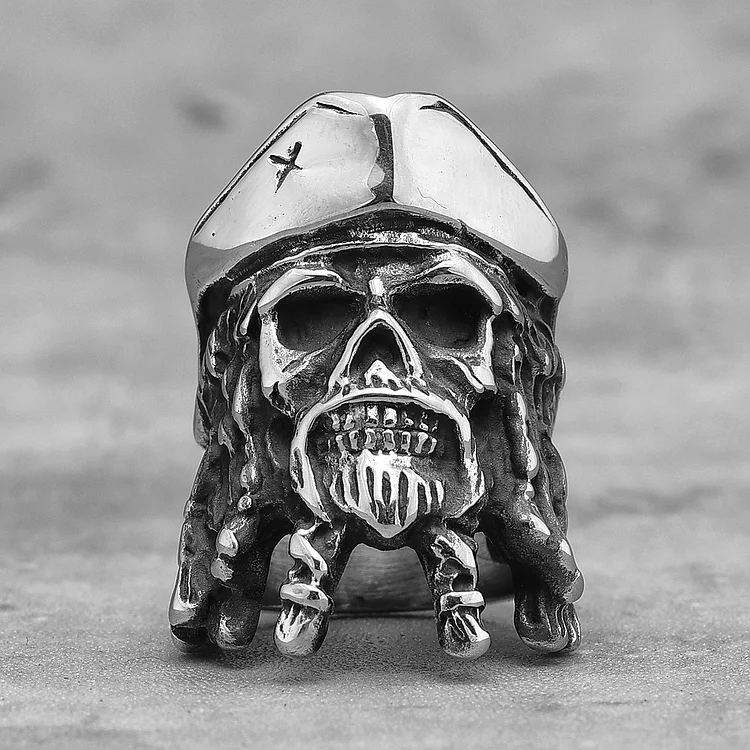 Gothic Pirate Captain Stainless Steel Ring