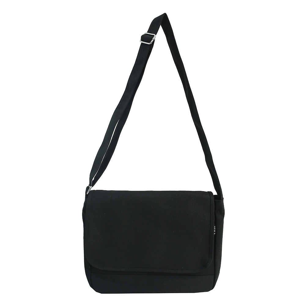 Canvas Crossbody Bag Large Capacity Flip Students Shoulder Bag for