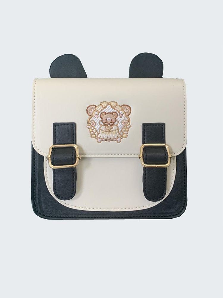 Pudding Bear Mini Black/Brown Shoulder Bag BE902