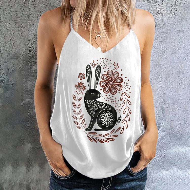 Easter Bunny Print Cami Top