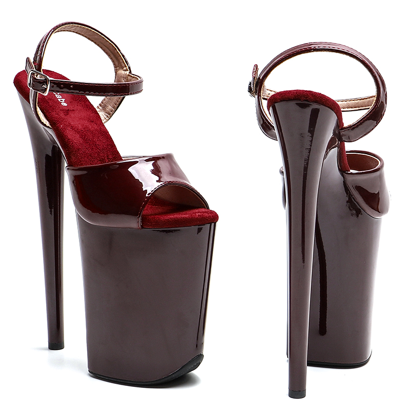 VCshoes 23CM/9inches Patent PU Upper Fashion Trend Exotic Platform High Heels Sandals Pole Dance Shoes