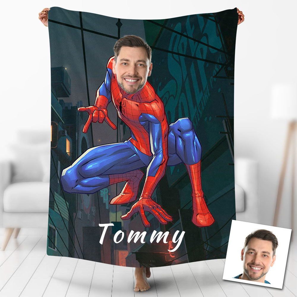 Custom blankets personalized spiderman blanket