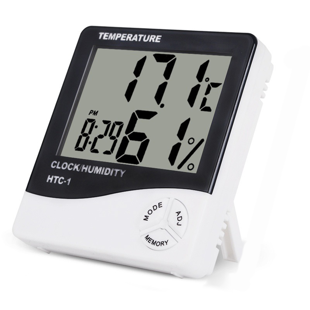 Digital Indoor Thermometer Hygrometer HTC-1 Room Temp Humidity Meter Clock, 501 Original
Digital Indoor Thermometer Hygrometer HTC-1 Room Temp Humidity Meter Clock, 501 Original