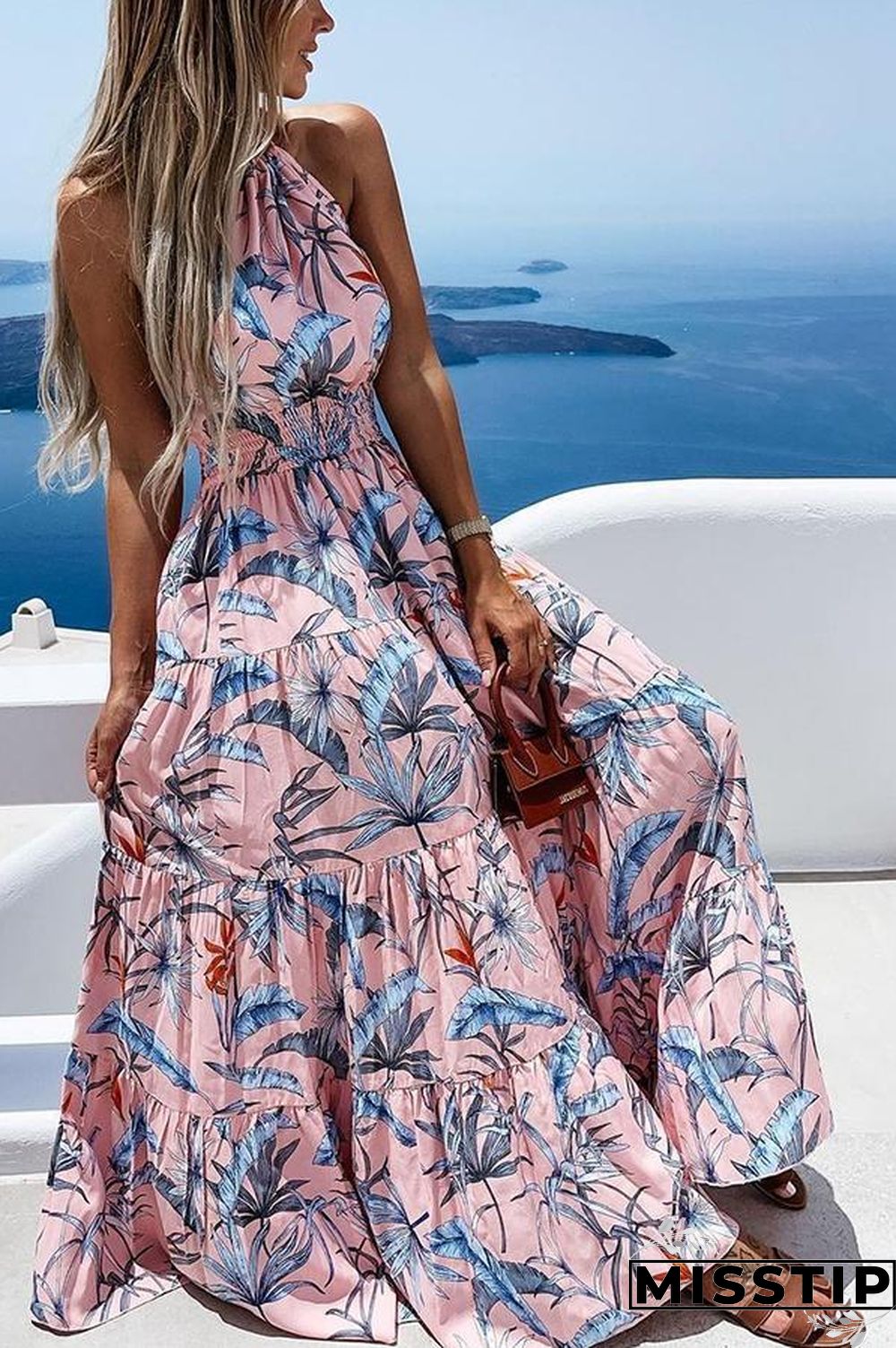 Tropicana Scoop Neck Maxi Dress