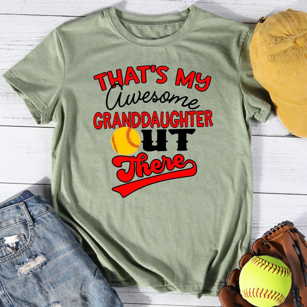 That's my granddaughter out there Round Neck T-shirt-Guru-buzz