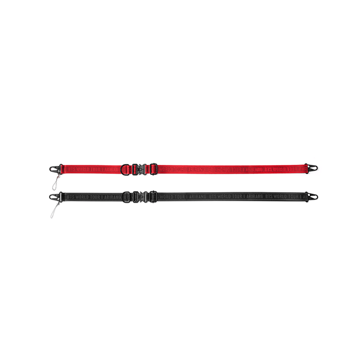 BTS World Tour Multi Strap | Black & Red Lanyard