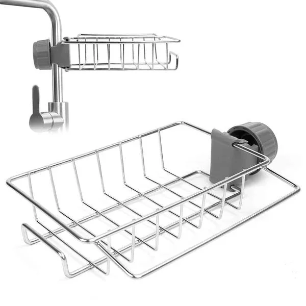 Posryst™👩‍🍳Stainless Steel Faucet Rack-A Perfect Storage Accessory for Your Kitchen