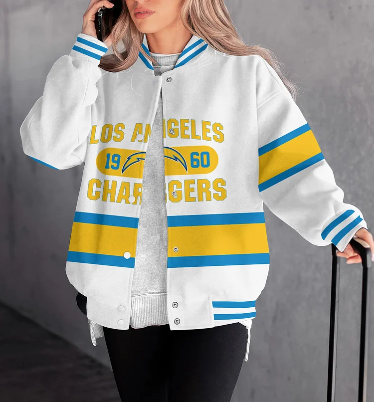 Los Angeles Chargers Women Limited Edition   Full-Snap  Casual Jacket