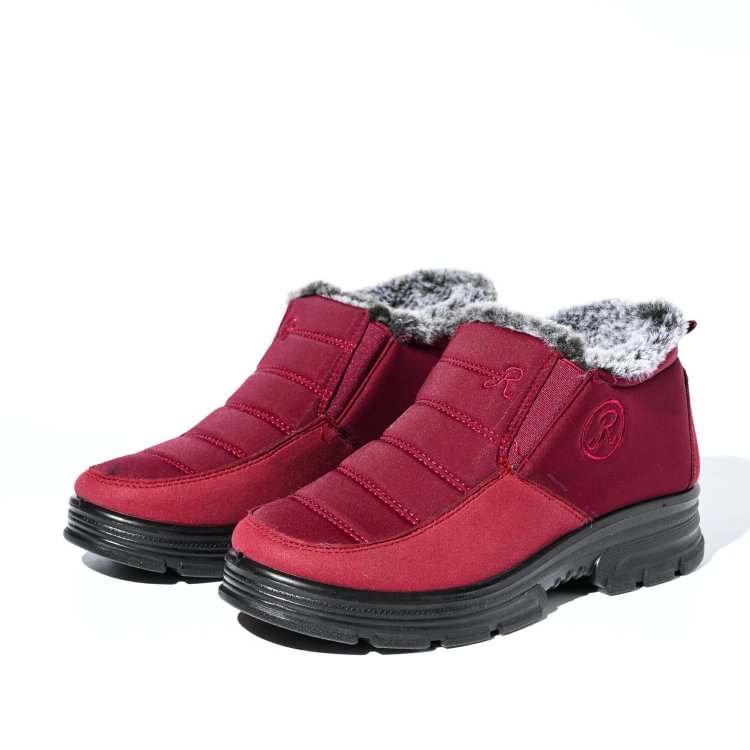 Cotton Fabric Snow Boots