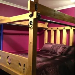 bondage fantasy wooden bed