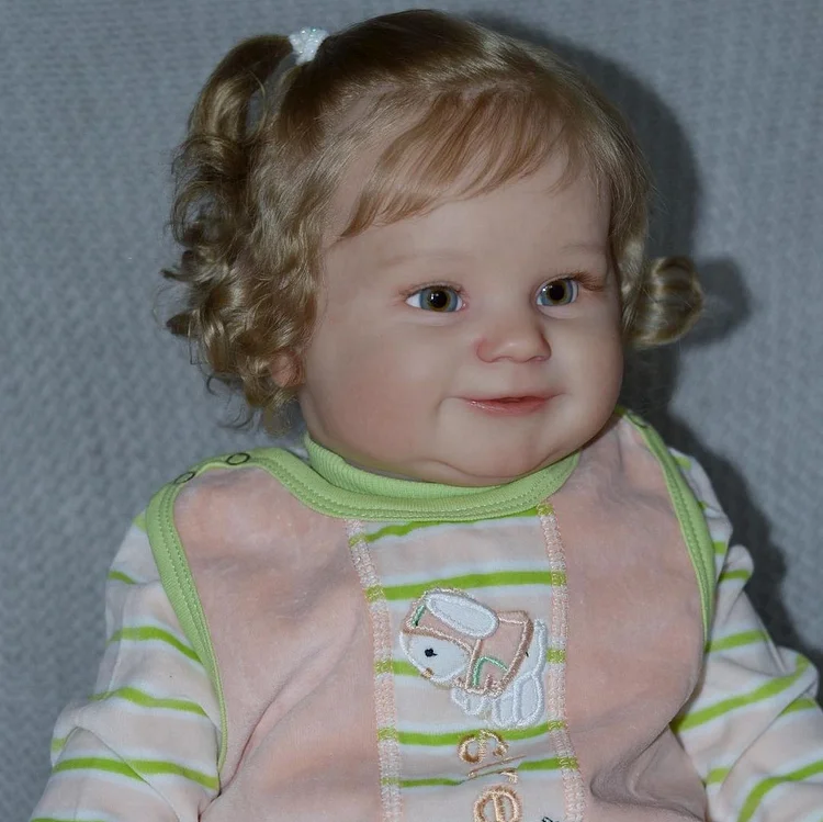 Real Lifelike Reborn Doll 20"  Soft Weighted Silicone Toddlers Girl Named Jesse,with Clothes and Pacifier with “Heartbeat” and Sound