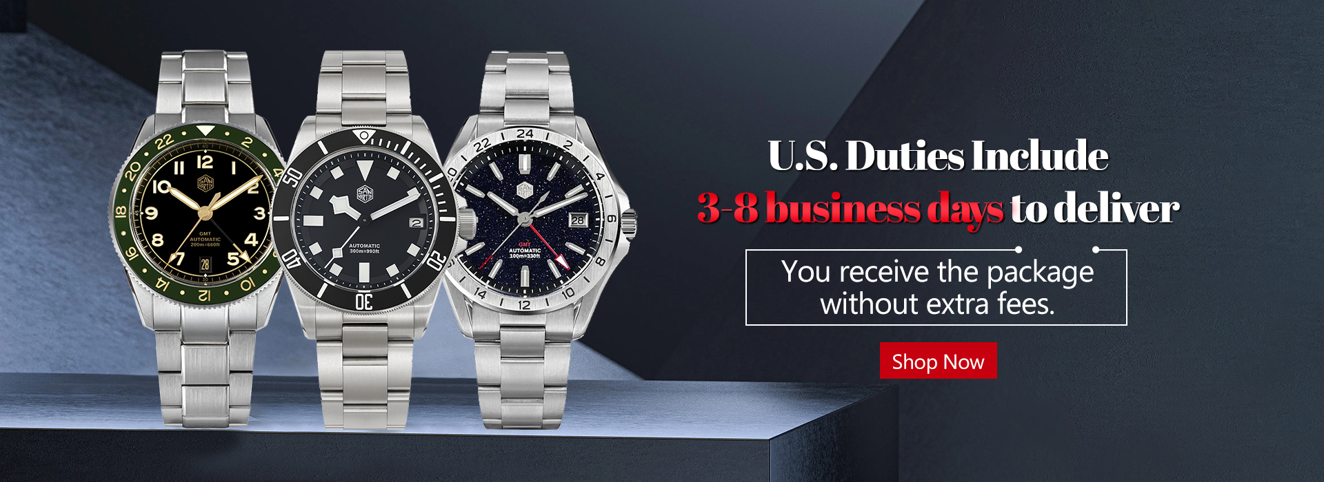 Hassle-Free Shipping to the U.S. with Our U.S. Free Tariffs-San Martin WatchSan Martin Watch San Martin Watches Store | Free Fast ShippingSan Martin Watches