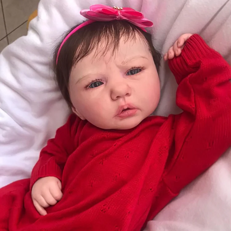 19 Inches Realistic Reborn Toddler Cheyenne Brown Hair