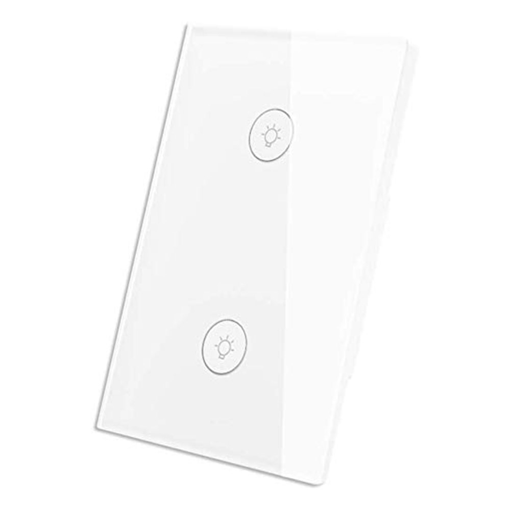 US Standard WiFi Smart Light Switch 2 Gang Wall Touch Switch Voice Control, 501 Original
US Standard WiFi Smart Light Switch 2 Gang Wall Touch Switch Voice Control, 501 Original