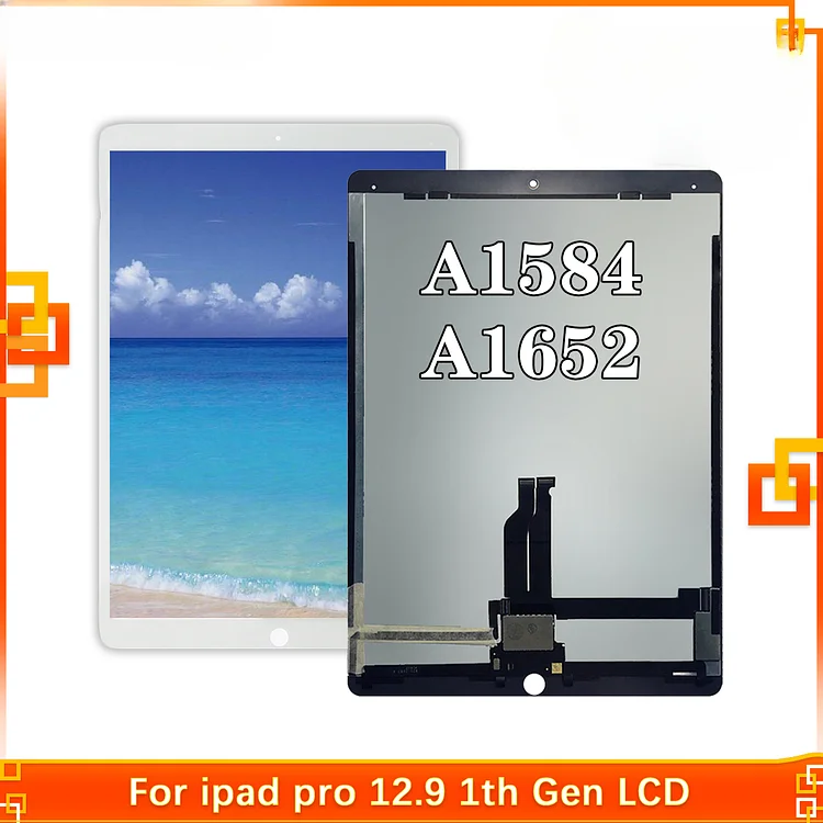 For Apple iPad Pro 12.9" A1652 A1584 LCD Display Touch Screen Digitizer Sensors Assembly Panel  LCD Replacement Part 100% Tested