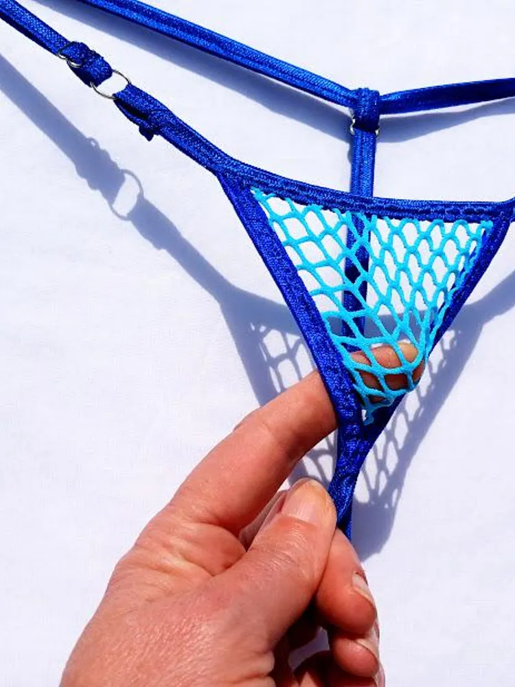 pornhint Pornhint Mens or Womens Micro Mini Bikini Thong Mesh Beachwear Bottom Panty with thin straps Tiny Mens G- string Swimwear Transparent panties barely there