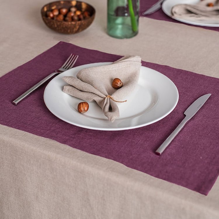 Washable Linen Placemats-ChouChouHome