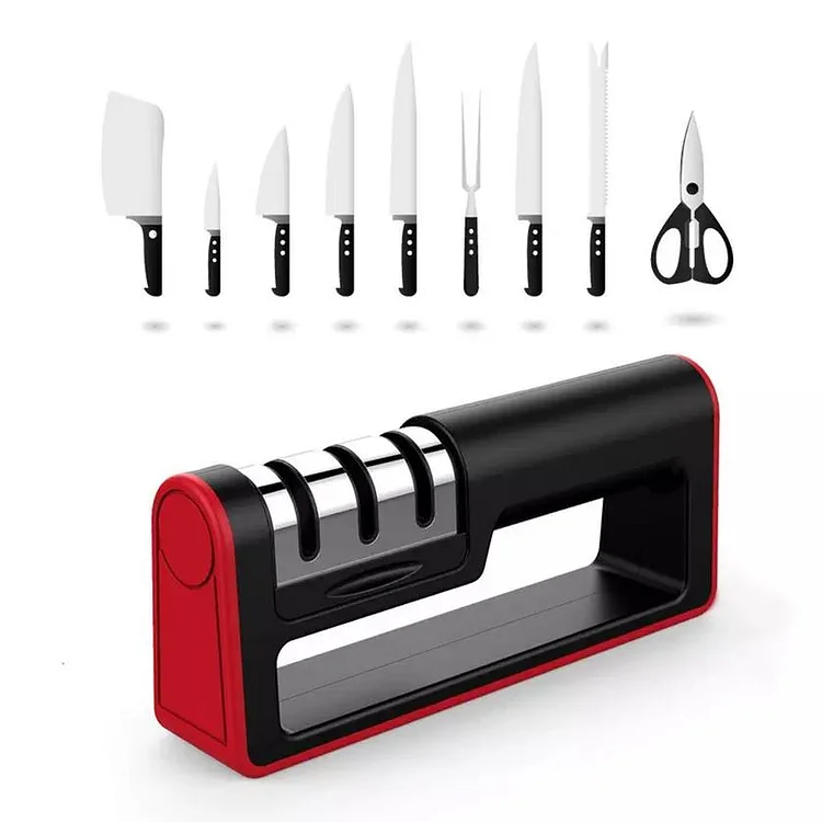 Knife Sharpener Professional Ceramic Tungsten Kitchen Sharpening System Tool
