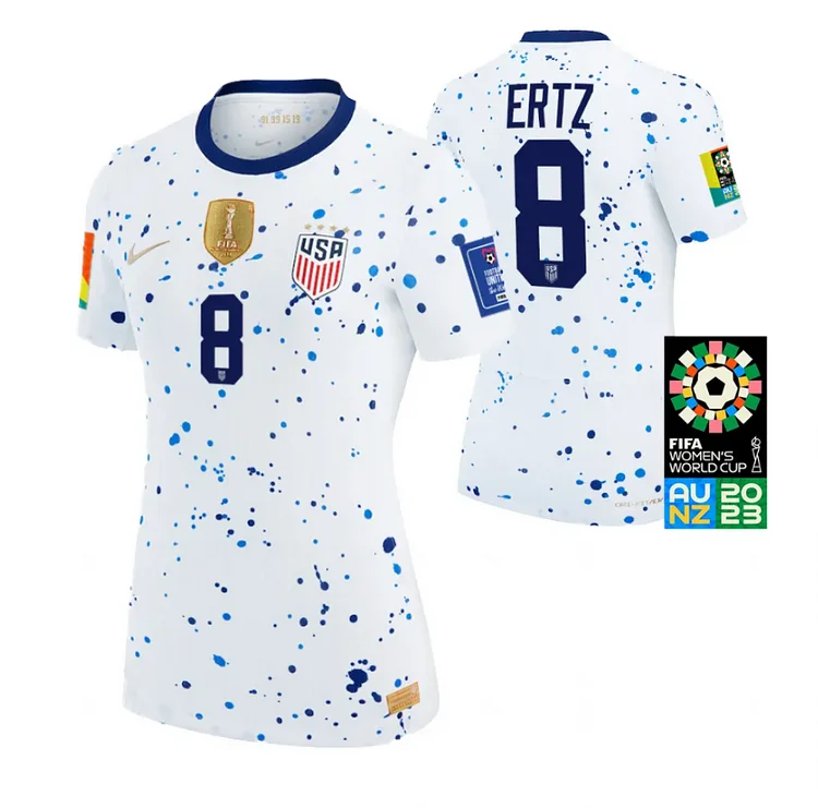 USA Women's Julie Ertz 8 Home Shirt Kit World Cup 2023