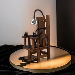 pornhint Pornhint HandMade 1:12 scale Miniature Medieval instruments of torture figure,Electric Chair,Flogging Cross,Wooden cross,Pillory Stock,doll furniture