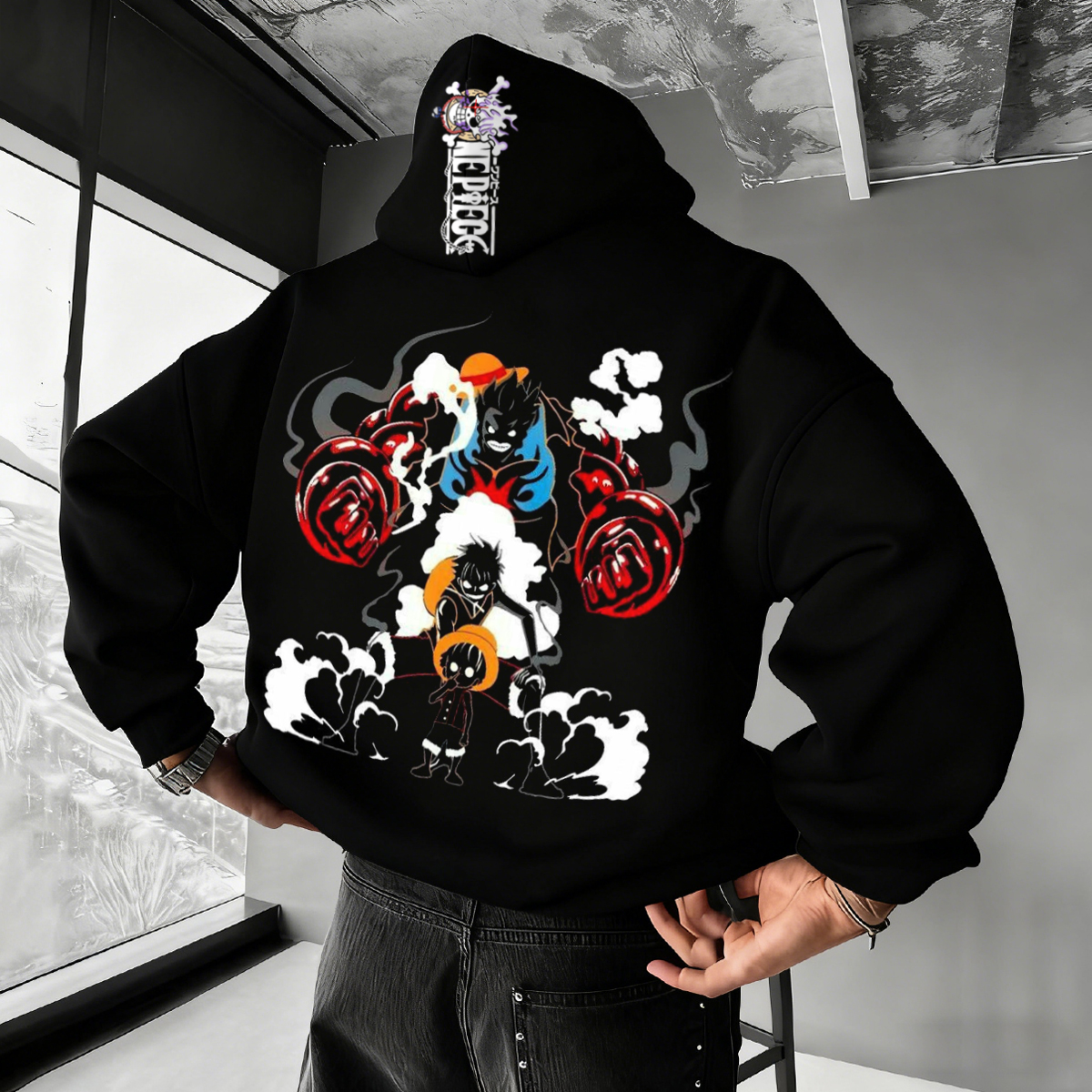 Anime-Inspired Graphic Hoodie for Casual Wear
