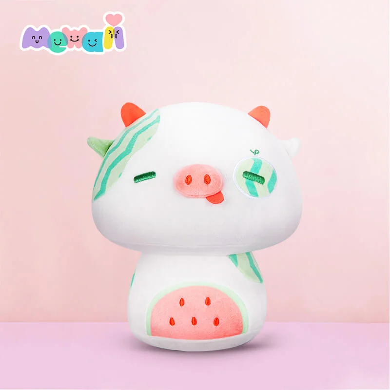 MeWaii® 8”  Plush Pink Kawaii Cat Plush Pillow Soft Plushies Squishy Pillow Plush Toys Decoration Gift for Girls Boys