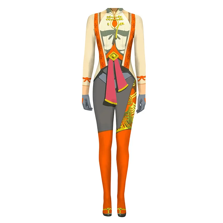 The Legend Of Zelda Purya Yellow Jumpsuit Outfits Cosplay Costume Suit
