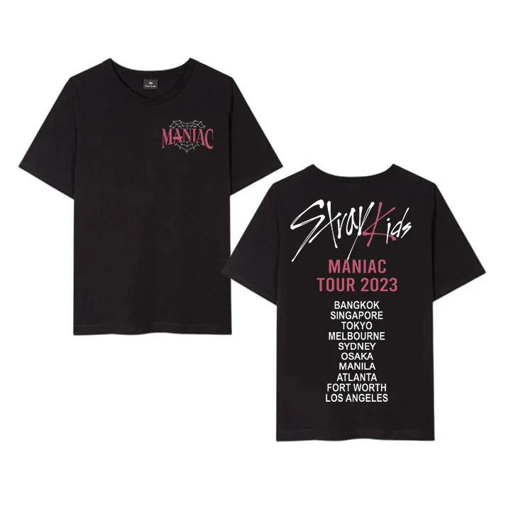  sunlelekz Stray Kids t-Shirt MANIAC Encore 2023 t Shirts 100%  Heavy Cotton Stray Kids Merchandise (black1,Small,Small) : Clothing, Shoes  & Jewelry