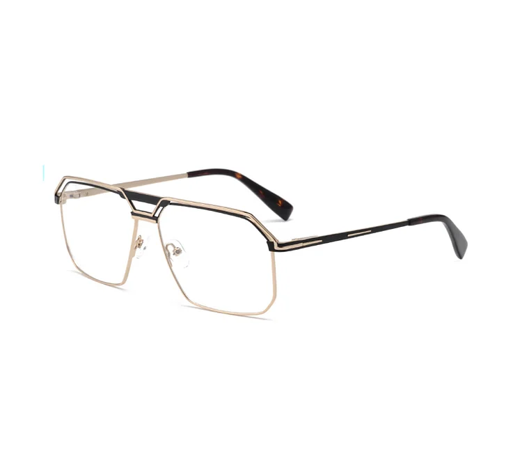 High Quality Trendy Eyewear Square Frame Acetate Metal Women Men Optical Glasses Frames