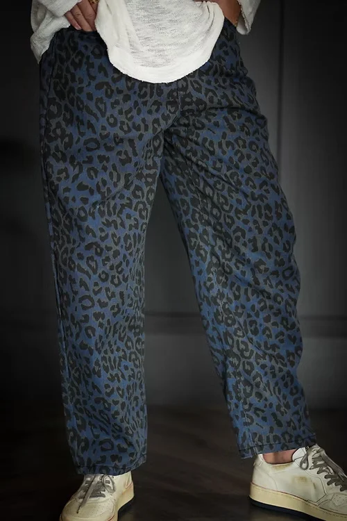 Camouflage Print Men's Straight Leg Pants