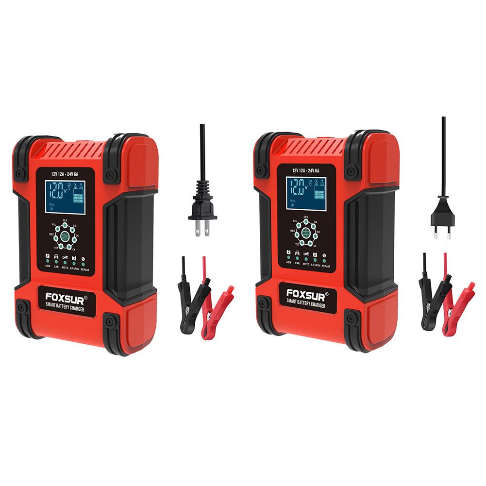 Fully Automatic Smart Automotive Battery Charger Maintainer 12V 12A 24V 6A, Eu, 501 Original
Fully Automatic Smart Automotive Battery Charger Maintainer 12V 12A 24V 6A, Eu, 501 Original