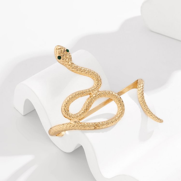 Curved Serpentine Open Bracelet