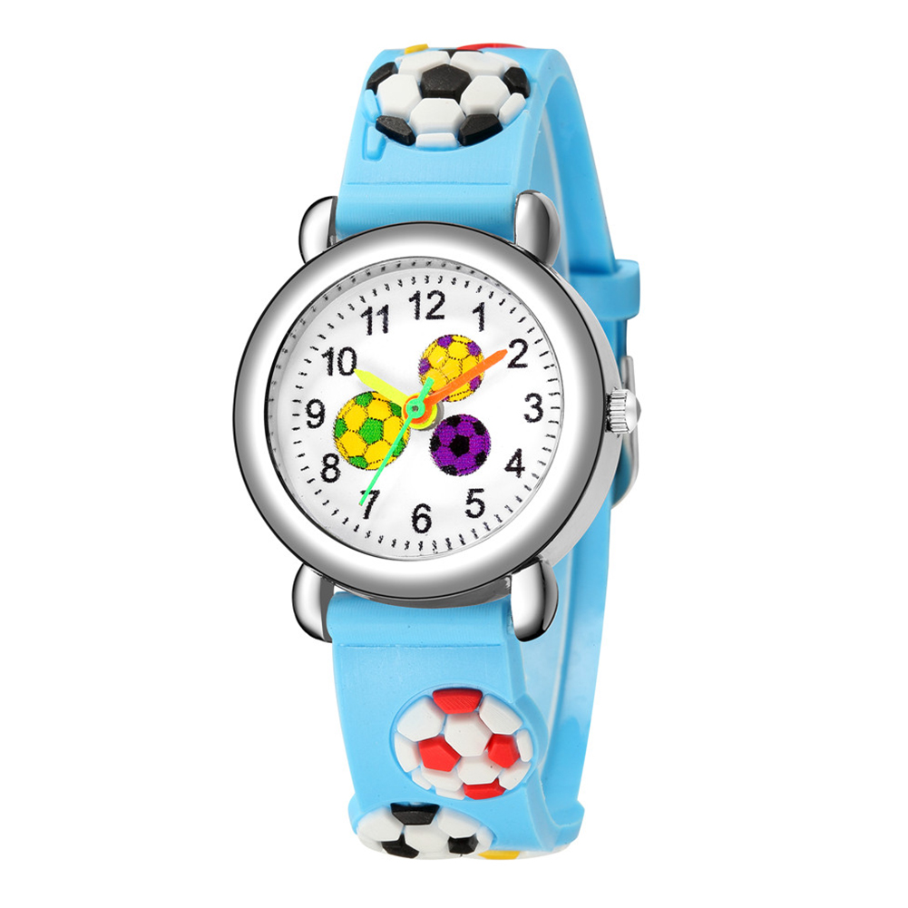 Kid Cute 3D Football Cartoon Plastic Strap Quartz Analog Watch, Sky blue, 501 Original
Kid Cute 3D Football Cartoon Plastic Strap Quartz Analog Watch, Sky blue, 501 Original