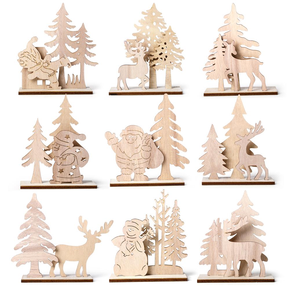 Santa Claus Snowman Elk Wooden Christmas Ornament DIY Table Desk Decor, Jm01548, 501 Original
Santa Claus Snowman Elk Wooden Christmas Ornament DIY Table Desk Decor, Jm01548, 501 Original