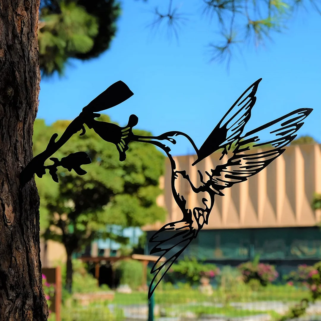 Metal Hummingbird Art Decor