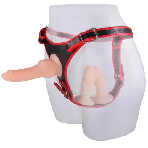 pornhint Pornhint Strap-On-Harness-Triple-Dildo-G-Spot-Vagina-Anal-Lesbian-Couples-Sex-Toys-Women