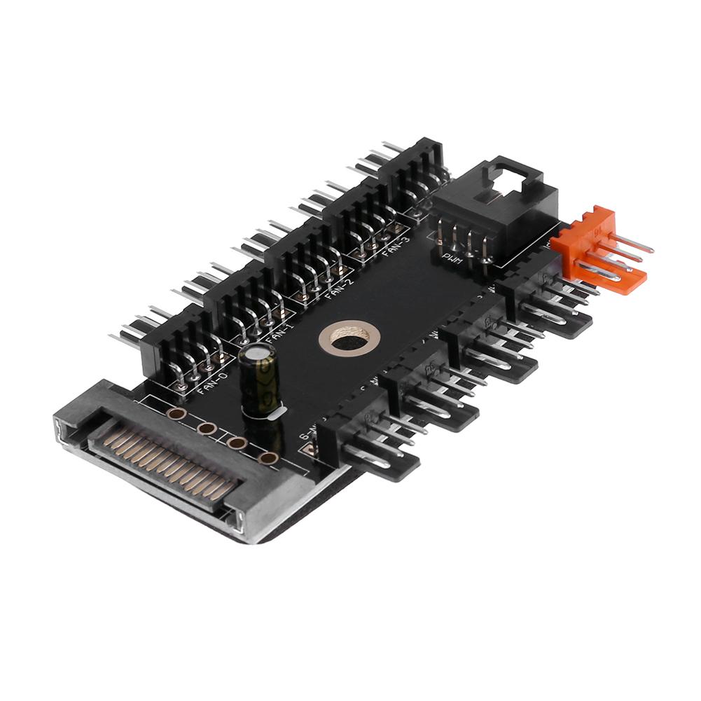SATA Port Powered 11 Way 4pin Cooling Fan Power Cable Extender Hub for PC, 501 Original
SATA Port Powered 11 Way 4pin Cooling Fan Power Cable Extender Hub for PC, 501 Original