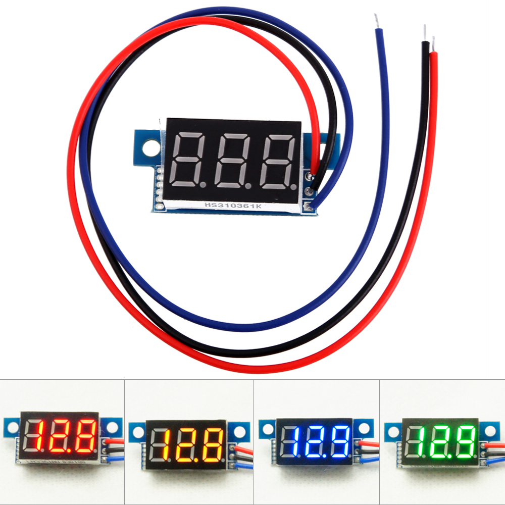 Direct Current DC 0.36Inch LED Digital Display Voltmeter Panel, Blue 1, 501 Original
Direct Current DC 0.36Inch LED Digital Display Voltmeter Panel, Blue 1, 501 Original