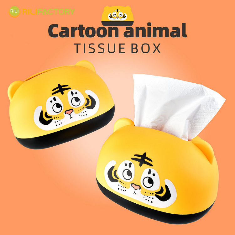 Cartoon Animal Tissue Box-TIGER Rilifactory