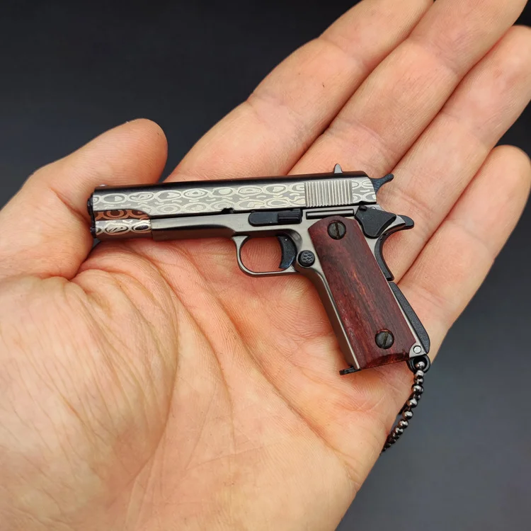 Limited Edition®️ Colt 1911 Damascus Worlds` Best Fidget Toy - Collection Toy -1:3 Scale Pistol Keychain Toy
