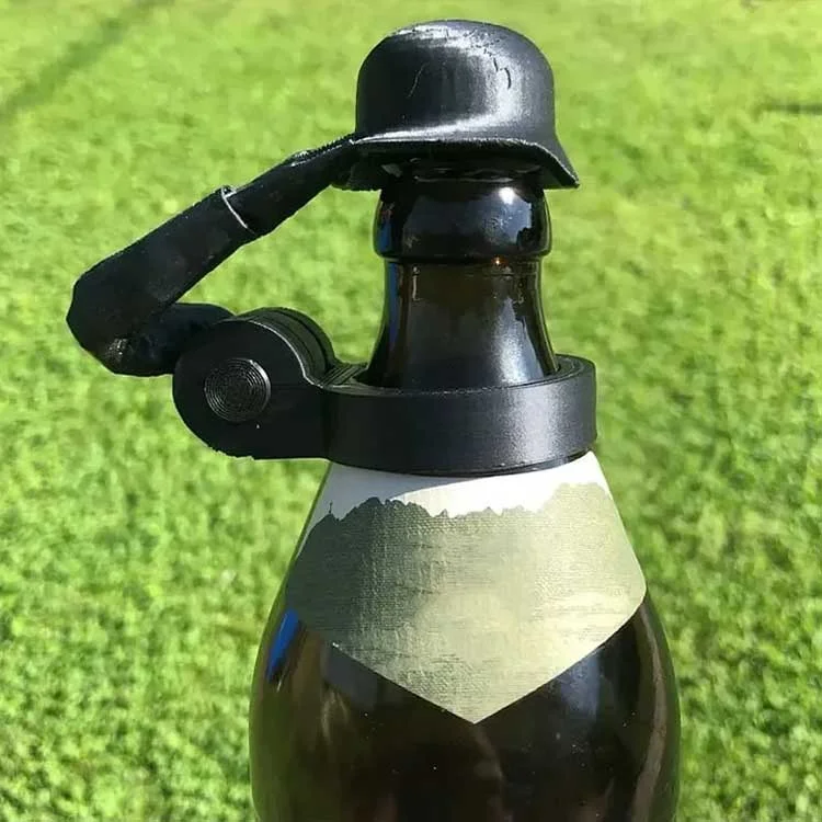 Soldier Salute Beer Bottle Helmet