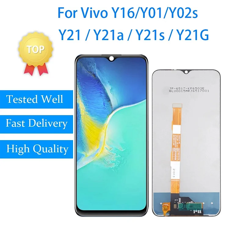 For VIVO Y21 Y21a Y21G LCD Display Touch Screen Digitizer For VIVO Y21s LCD For VIVO Y02s Y16 Display Panel Screen