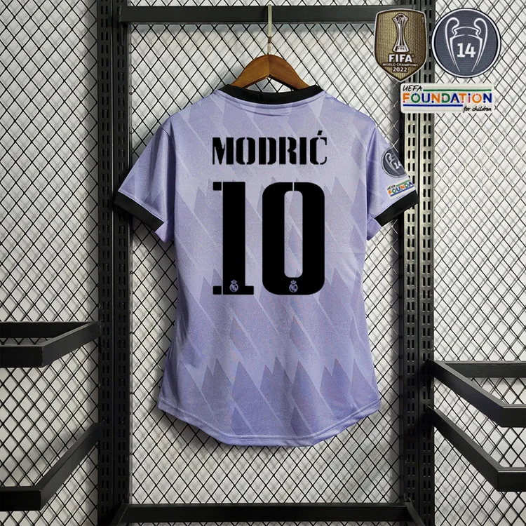 2022-23 Womens Real Madrid Away Benzema vini jr. KROOS MODRIC Football jersey